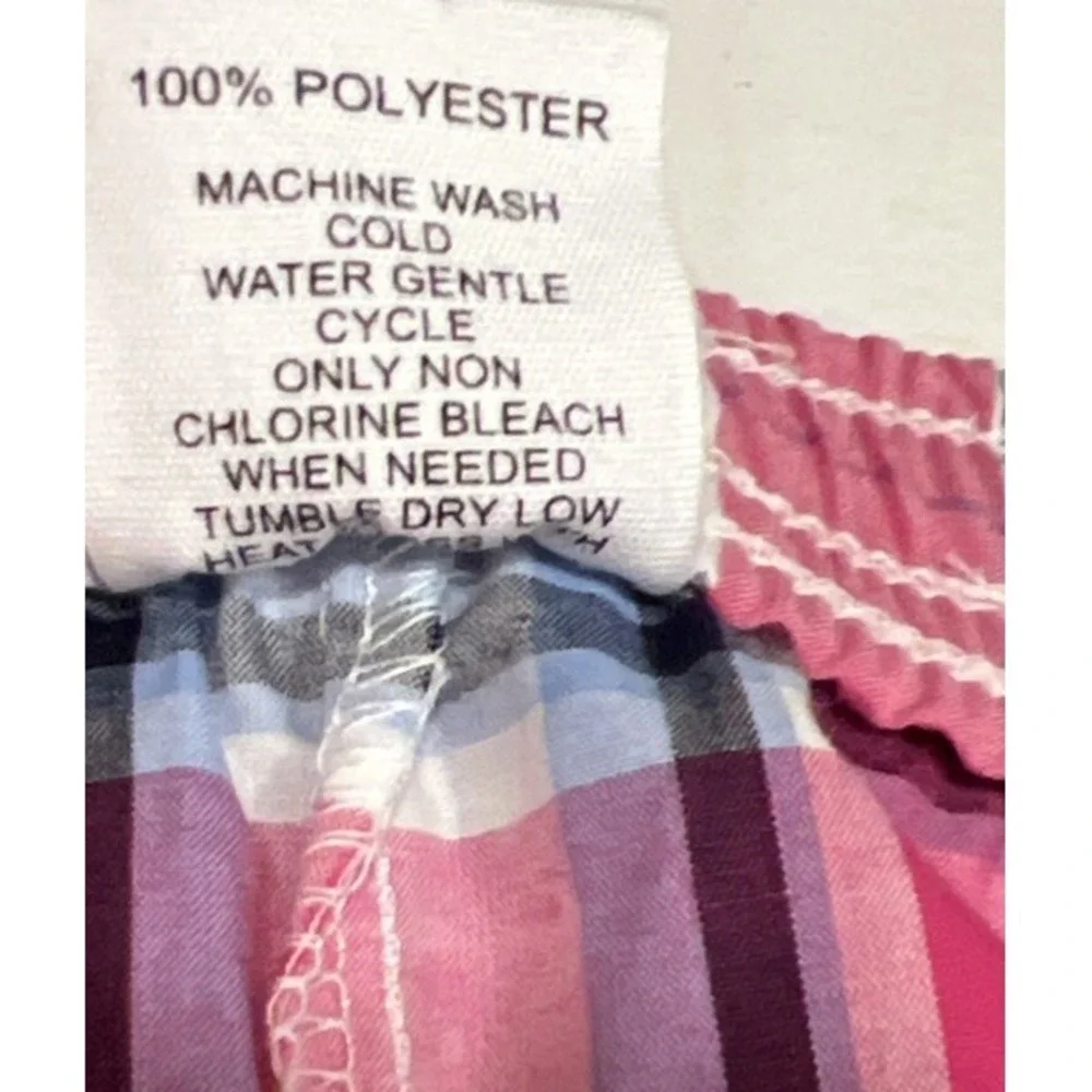 The Black Dog Women's Plaid Pajama Lounge‎ Pants Bottoms Cropped Lightweight M
